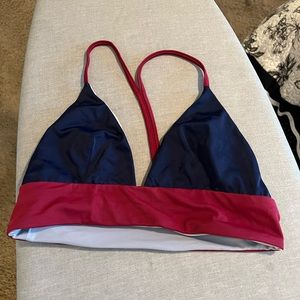 Plunge bikini top